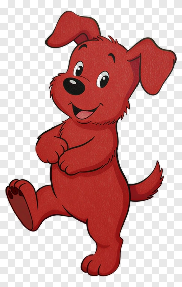 Cartoon Red Dog PNG