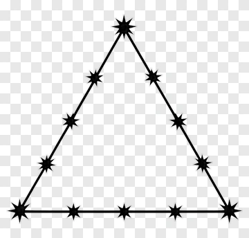 Star Pattern Triangle PNG