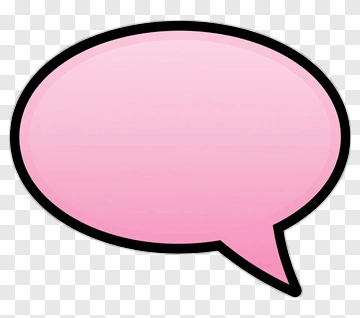 Pink Speech Bubble PNG
