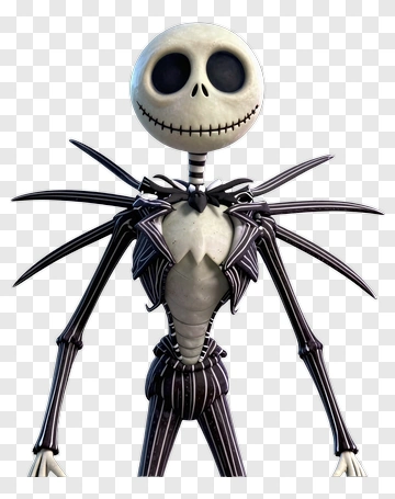 Skeleton Character With Striped Suit PNG