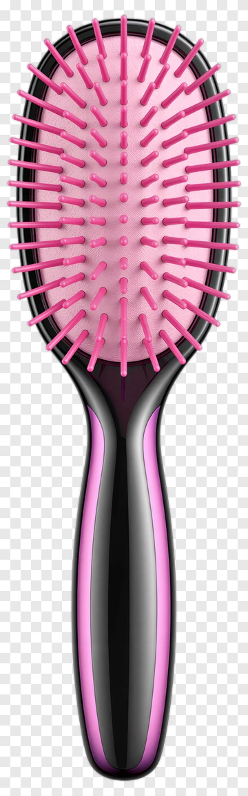 Hair Brush With Pink Bristles PNG
