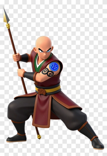 Fighting Character Holding A Spear PNG