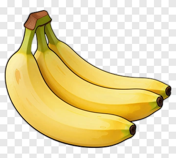 Cartoon Bunch Of Bananas PNG