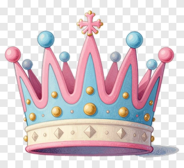 Colorful Princess Crown PNG