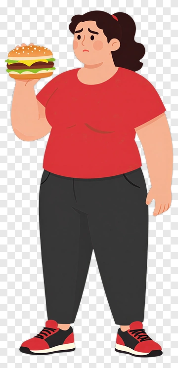 Woman Holding A Hamburger PNG
