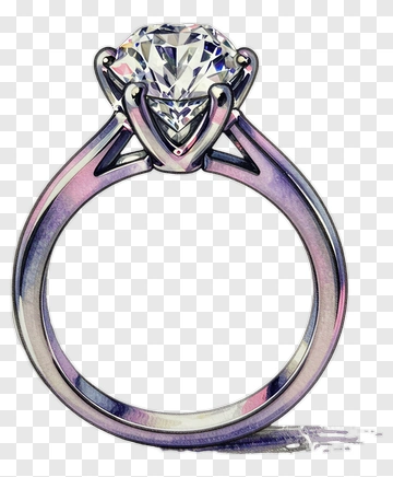 Diamond Engagement Ring PNG