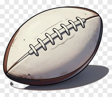 Cartoon Rugby Ball PNG