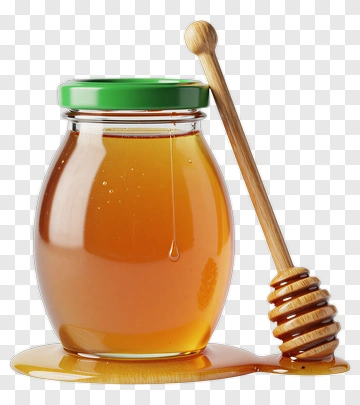 Honey Jar With Dipper PNG