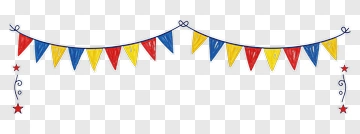Colorful Party Bunting Flags PNG