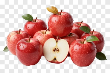 Red Apples Piled With One Cut Open PNG