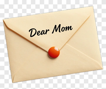 Envelope Addressed To Mom PNG