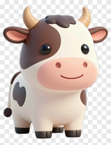 Cartoon Cow PNG