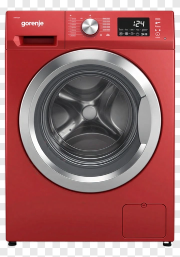 Red Washing Machine PNG