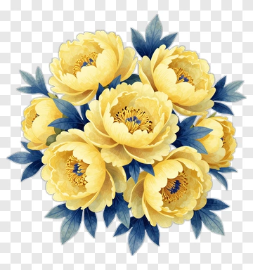 Yellow Flower Bouquet PNG