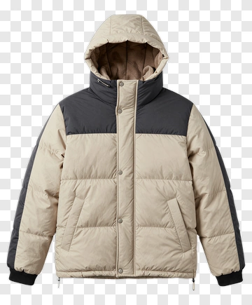Puffer Jacket With Hood PNG