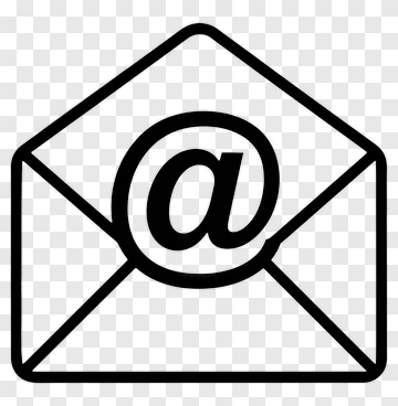 Email Envelope Icon With At Symbol PNG