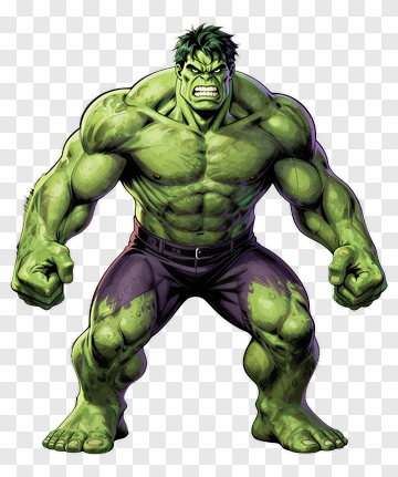 Hulk Character In A Comic Style PNG