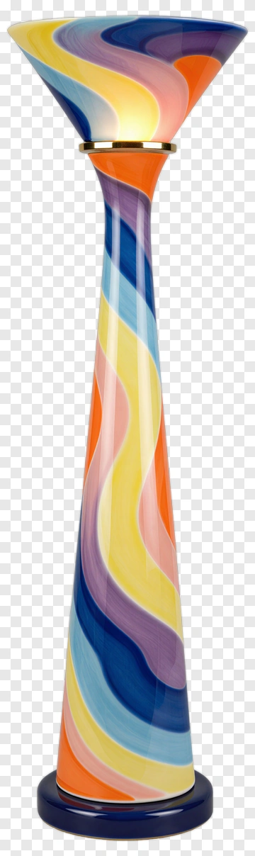 Colorful Swirled Floor Lamp PNG