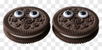 Cookie With Cartoon Eyes PNG