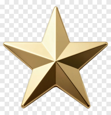 Golden Star PNG