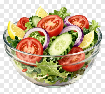 Fresh Salad Bowl With Vegetables PNG