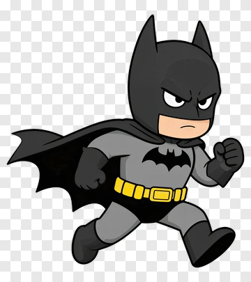 Cartoon Batman Running PNG