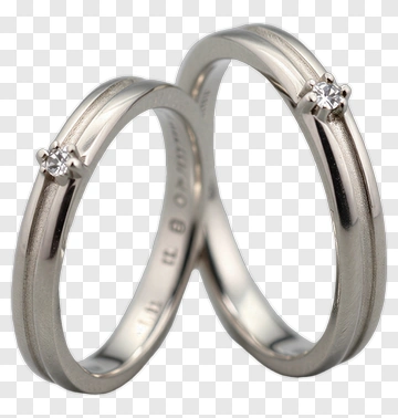 Wedding Rings With Diamonds PNG