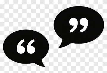 Quotation Marks In Speech Bubbles PNG