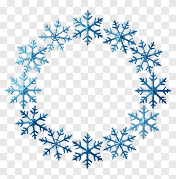 Snowflake Wreath PNG