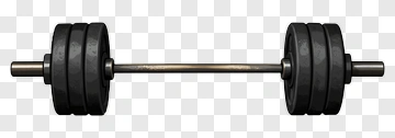 Barbell With Weight Plates PNG