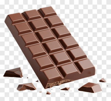 Chocolate Bar With Broken Pieces PNG
