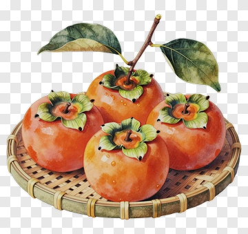 Basket Of Persimmons PNG