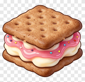 Colorful Ice Cream Sandwich PNG