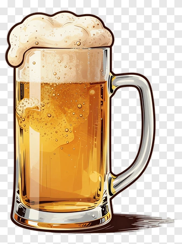 Beer Mug With Foam PNG