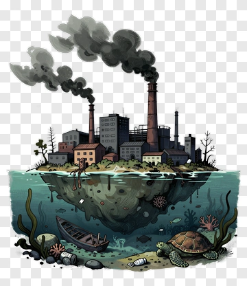 Pollution Impact On Marine Life PNG