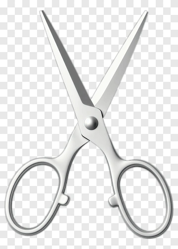Silver Scissors PNG