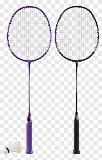 Badminton Rackets With Shuttlecock PNG