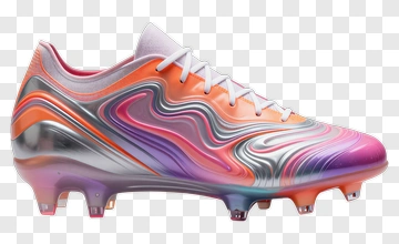 Colorful Soccer Cleat PNG