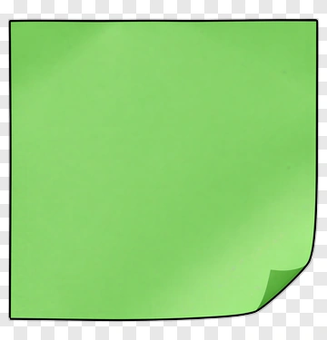 Green Sticky Note PNG