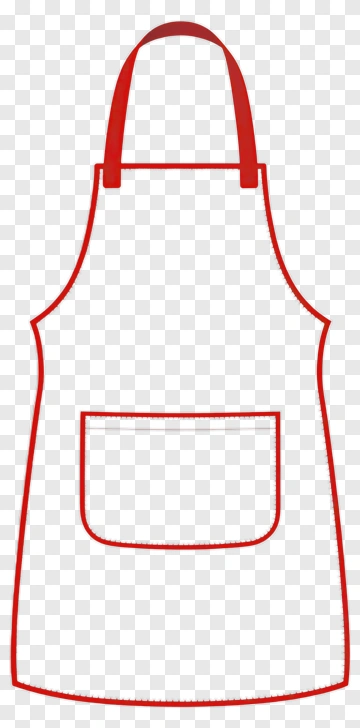 Red Kitchen Apron With Pocket PNG