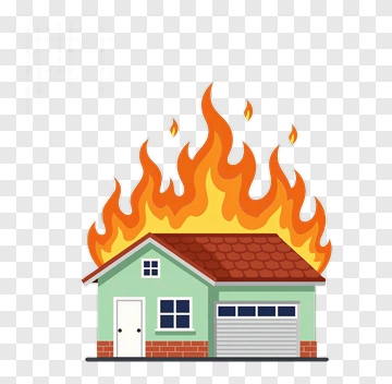 House On Fire PNG