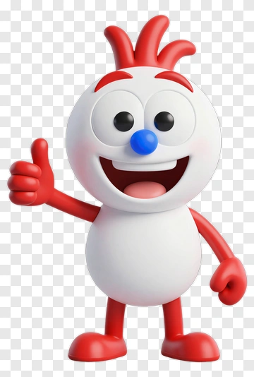 Cartoon Character Giving A Thumbs Up PNG