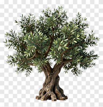 Olive Tree With Lush Green Foliage PNG