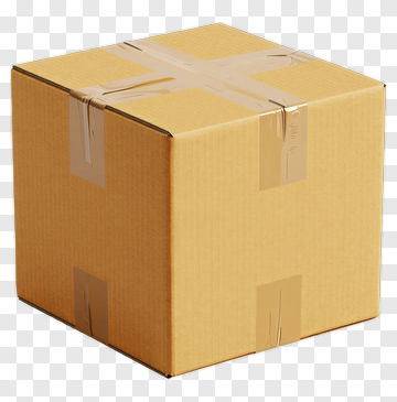 Brown Cardboard Box PNG
