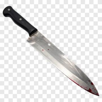 Bloody Kitchen Knife PNG