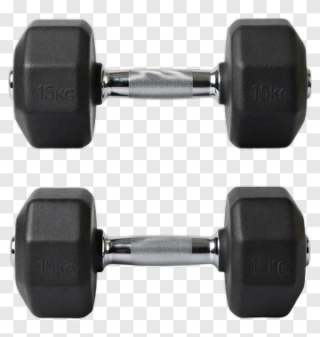 Dumbbells Weighing 15Kg And 1Kg PNG