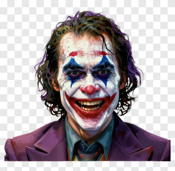Joker Character Portrait PNG