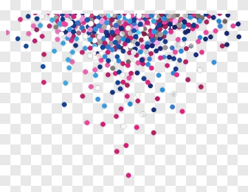 Colorful Confetti Falling PNG