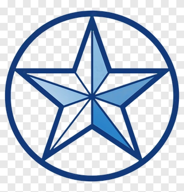 Blue Star Emblem PNG