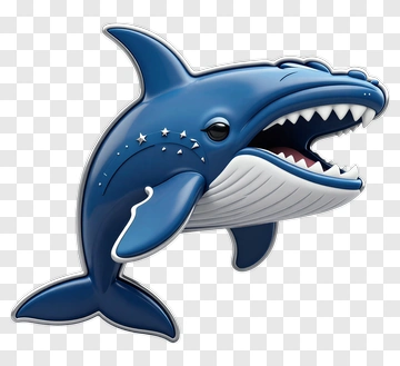 Cartoon Shark With Open Mouth PNG